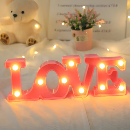 Night Lamp Letters LOVE Decorative LED