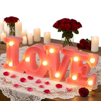 Night Lamp Letters LOVE Decorative LED