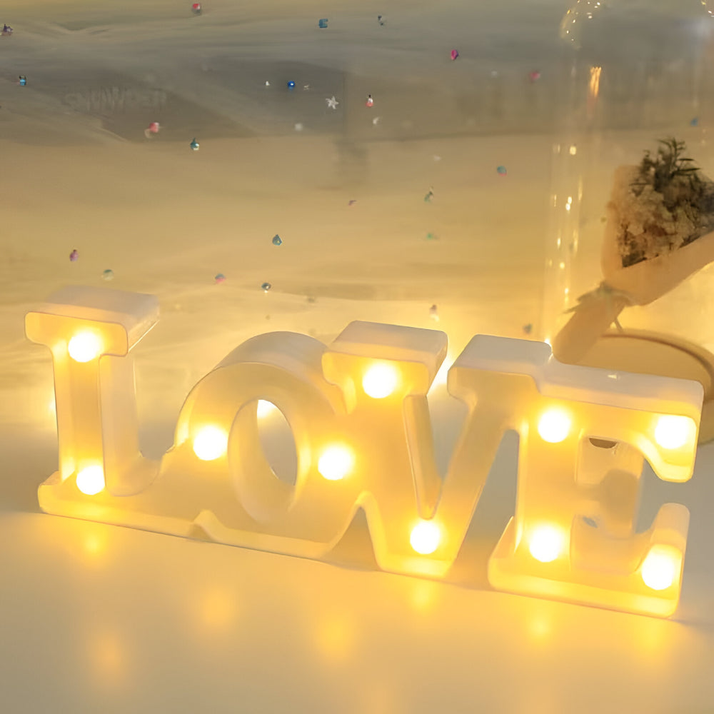 Night Lamp Letters LOVE Decorative LED