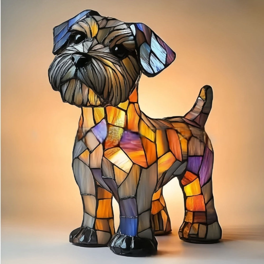Dog Lamp LED Decorative Figurine for Interiors