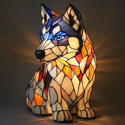 Dog Lamp LED Decorative Figurine for Interiors