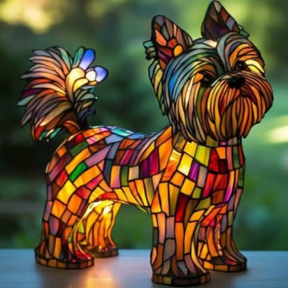 Dog Lamp LED Decorative Figurine for Interiors