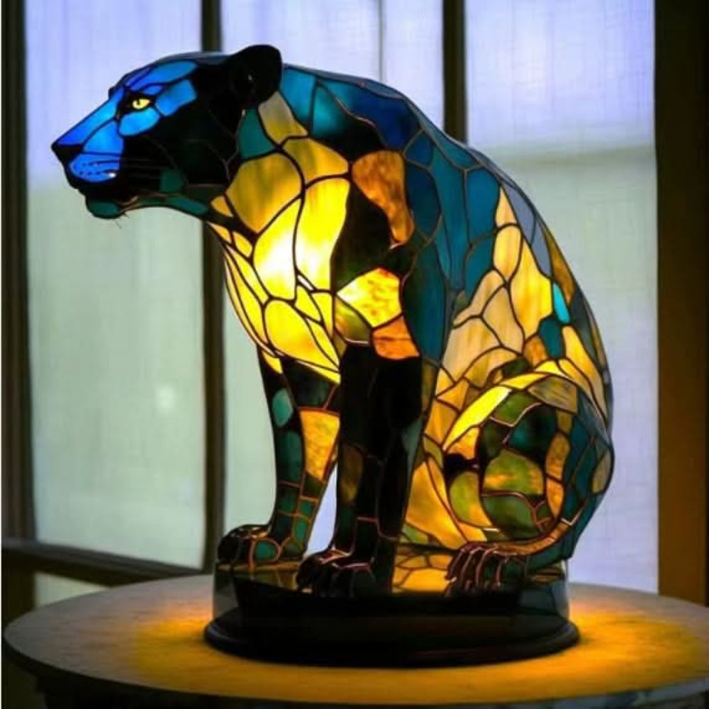Dog Lamp LED Decorative Figurine for Interiors