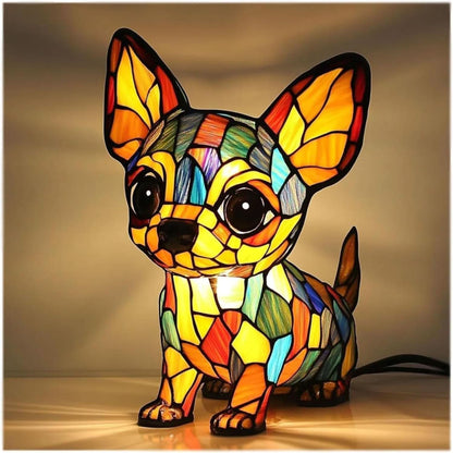 Dog Lamp LED Decorative Figurine for Interiors