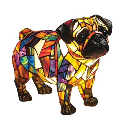 Dog Lamp LED Decorative Figurine for Interiors