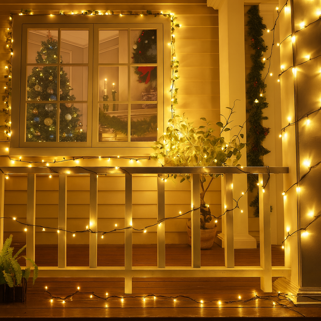 Lampki Choinkowe LED Wewnętrzne Ciepłe Do Dekoracji