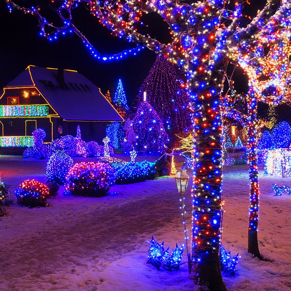 Lampki Choinkowe LED Wewnętrzne Ciepłe Do Dekoracji