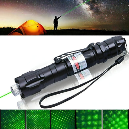 Long-Range Green Laser Pointer USB Aluminum