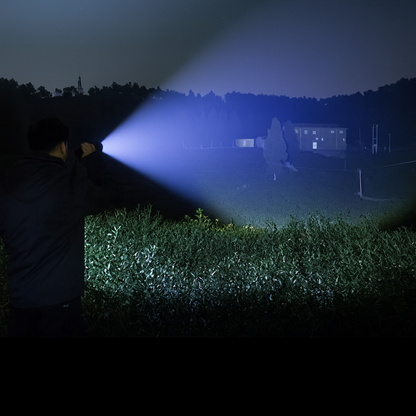 Strong aluminum LED flashlight with zoom USB outdoor