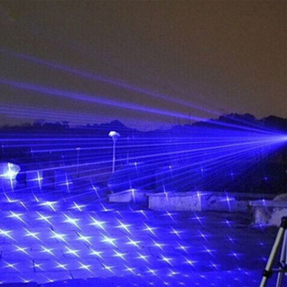 Blue Metal Outdoor Laser Flashlight