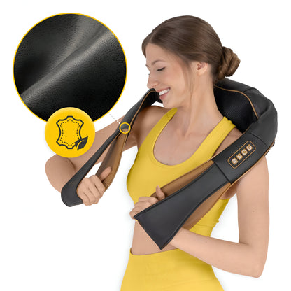 Heated Adjustable Belt Massager for Neck, Back, and Body