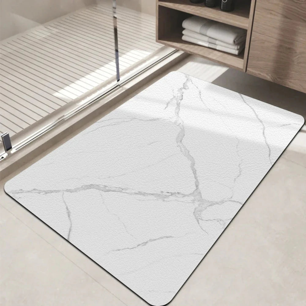 Bathroom Mat Diatomaceous Non-Slip Marble