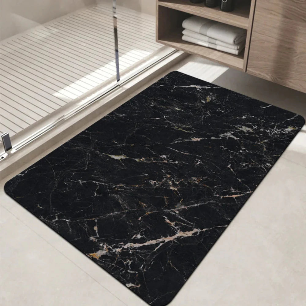 Bathroom Mat Diatomaceous Non-Slip Marble