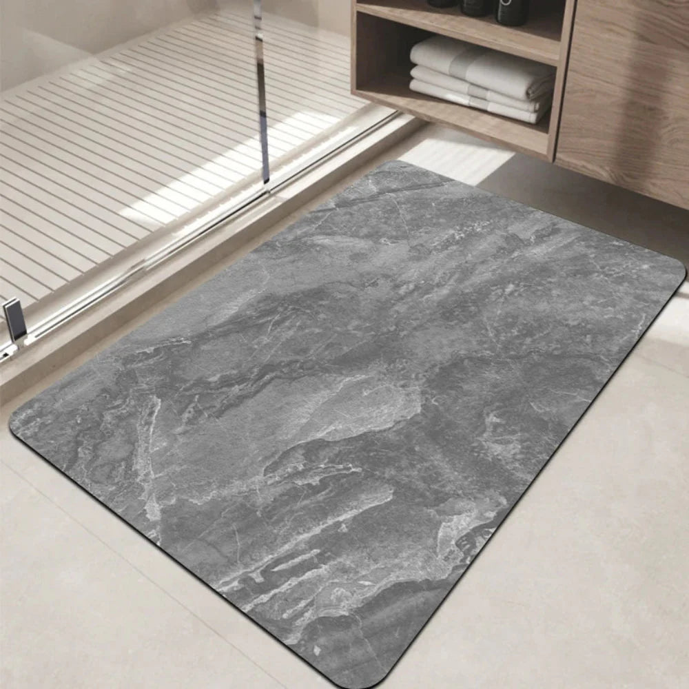 Bathroom Mat Diatomaceous Non-Slip Marble