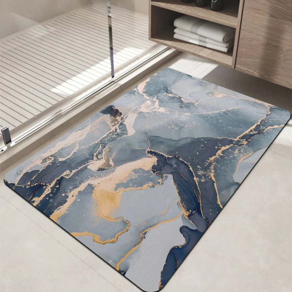 Bathroom Mat Diatomaceous Non-Slip Marble