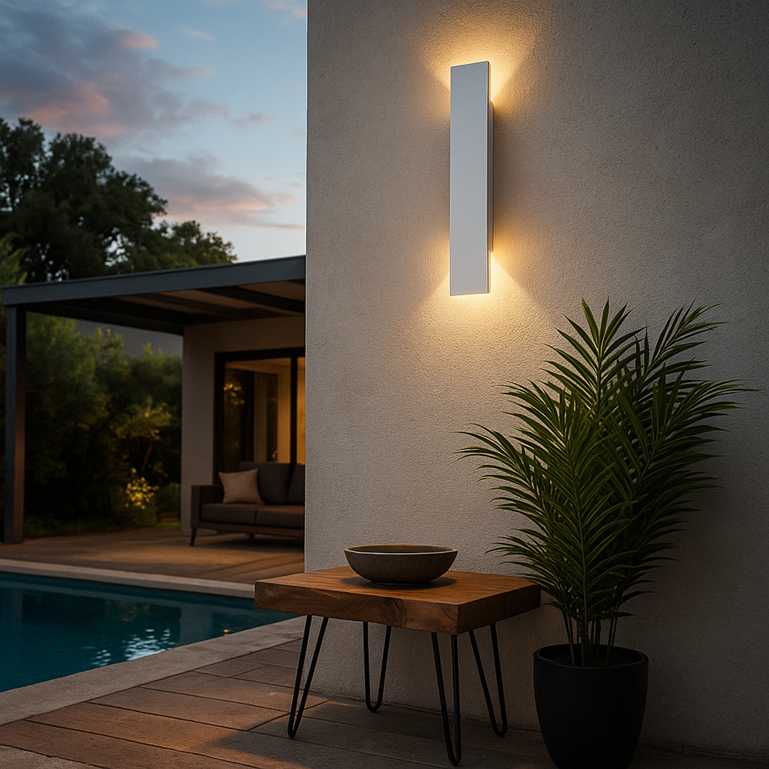 Minimalistyczna Zewnętrzna Lampa LED | Luksusowa