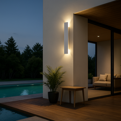 Minimalistyczna Zewnętrzna Lampa LED | Luksusowa