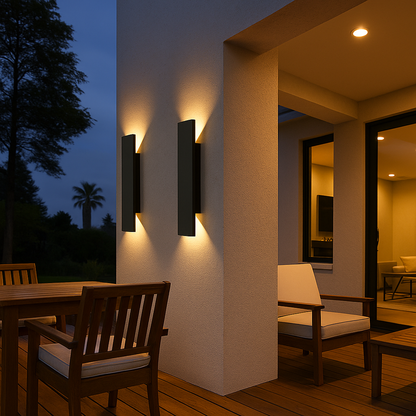 Minimalistyczna Zewnętrzna Lampa LED | Luksusowa