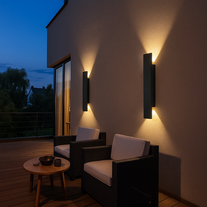 Minimalistyczna Zewnętrzna Lampa LED | Luksusowa