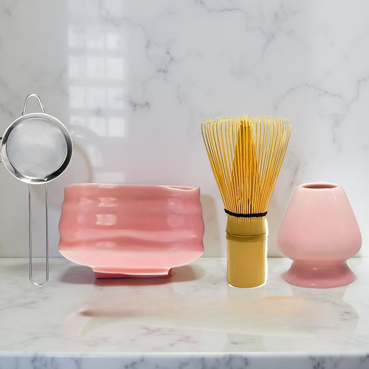 Matcha Bowl Ceramic Pink Tea Ceremony
