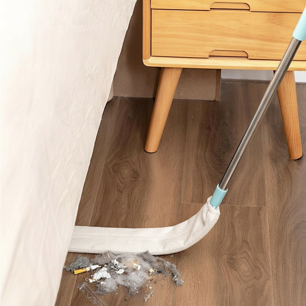 Flat Microfiber Crevice Telescopic Mop