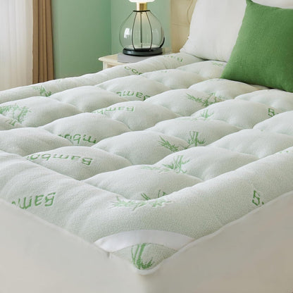 Quilted Mattress Cover Pillow Top Antiallergic