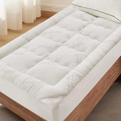 Quilted Mattress Cover Pillow Top Antiallergic