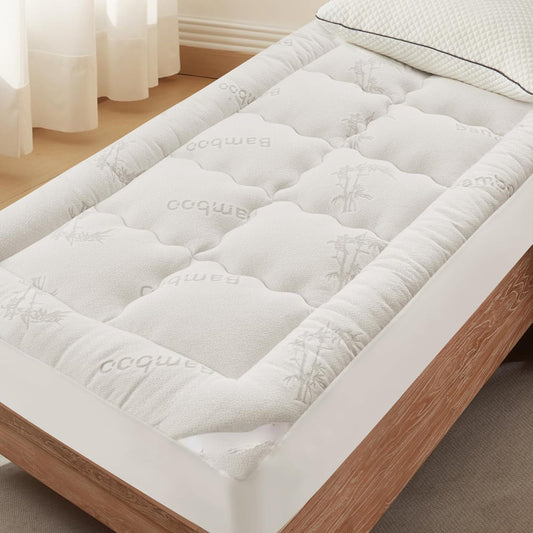 Quilted Mattress Cover Pillow Top Antiallergic