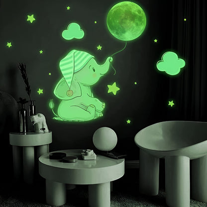 Glowing Wall Stickers Children's Room Night