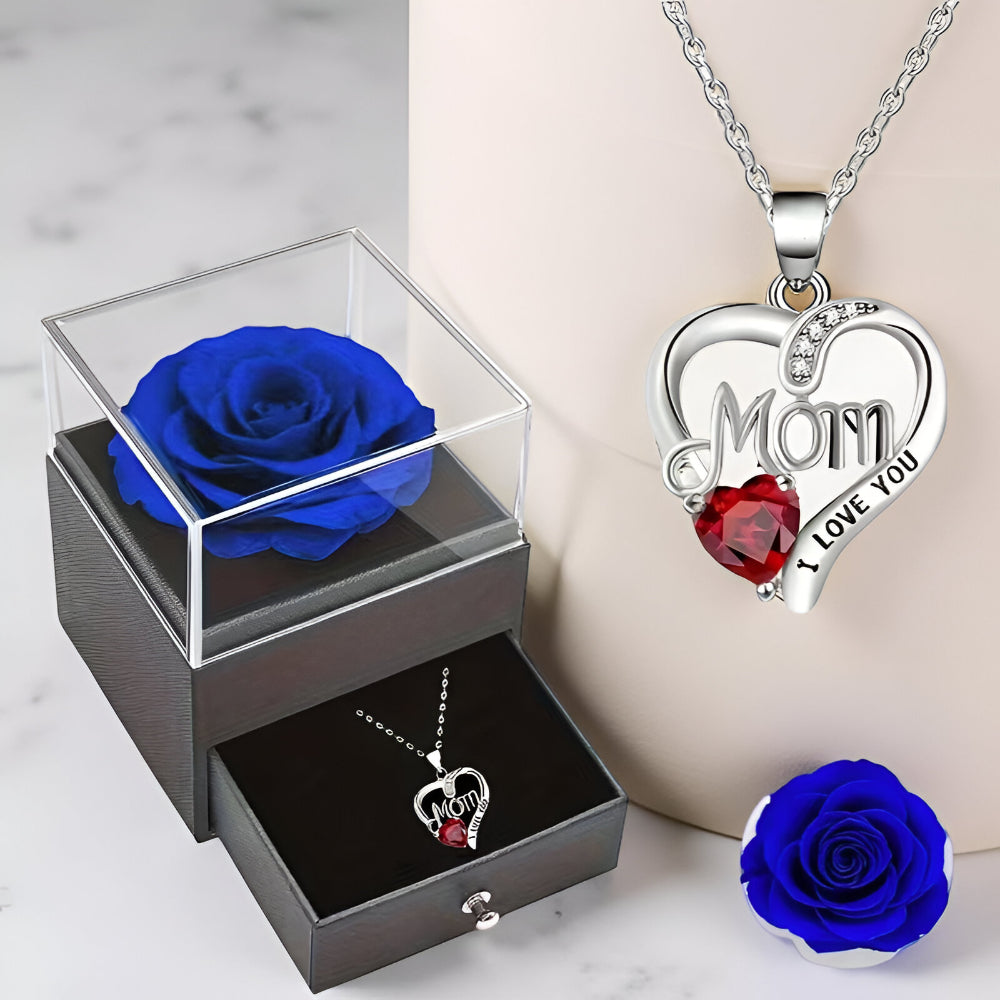 Women's Silver Necklace Heart Elegant with Zirconia