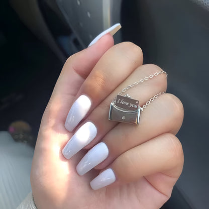 Envelope Minimalist Metal Necklace