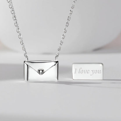 Envelope Minimalist Metal Necklace