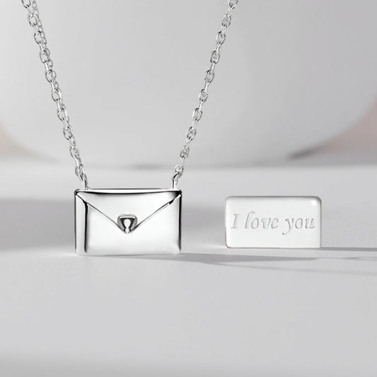 Envelope Minimalist Metal Necklace