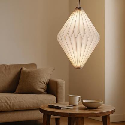 Nordycki Lampion Z Papierowym Kloszem | Stylowy