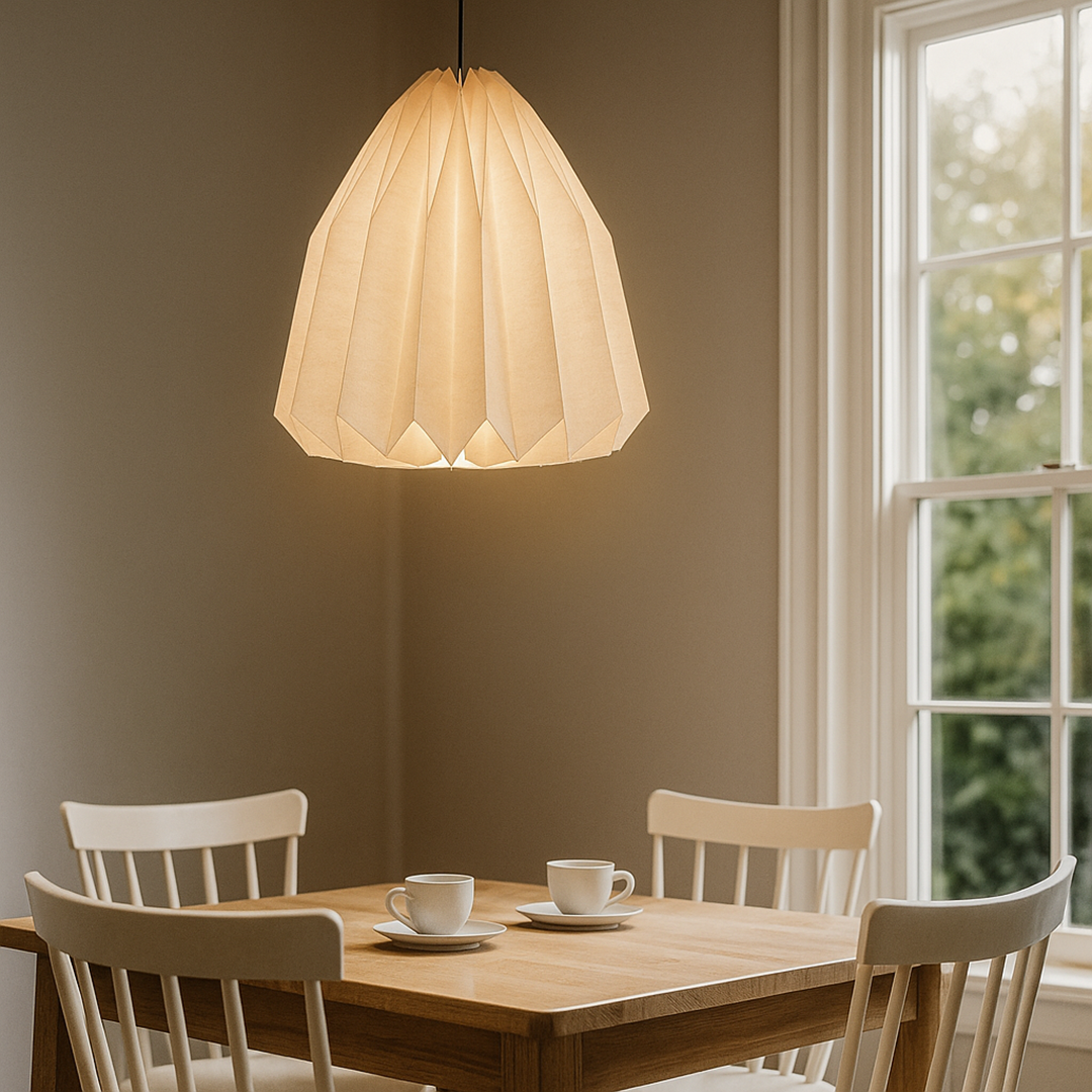 Nordycki Lampion Z Papierowym Kloszem | Stylowy