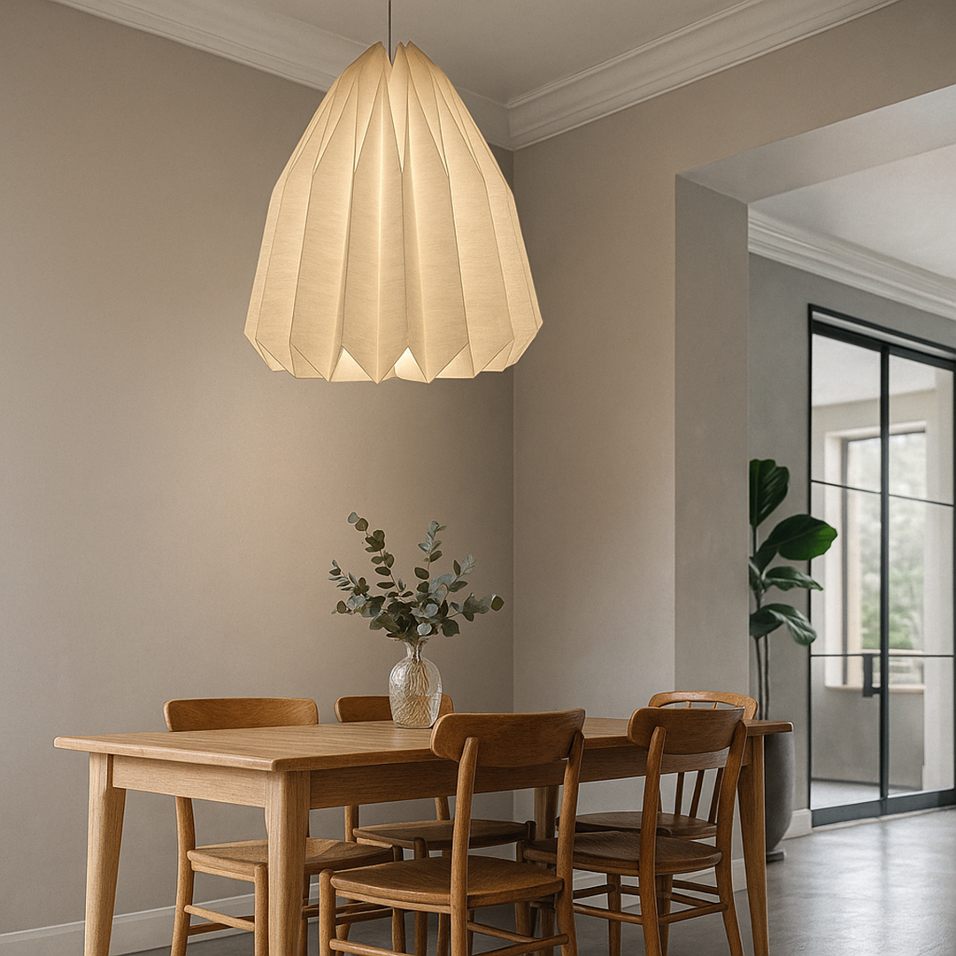 Nordycki Lampion Z Papierowym Kloszem | Stylowy