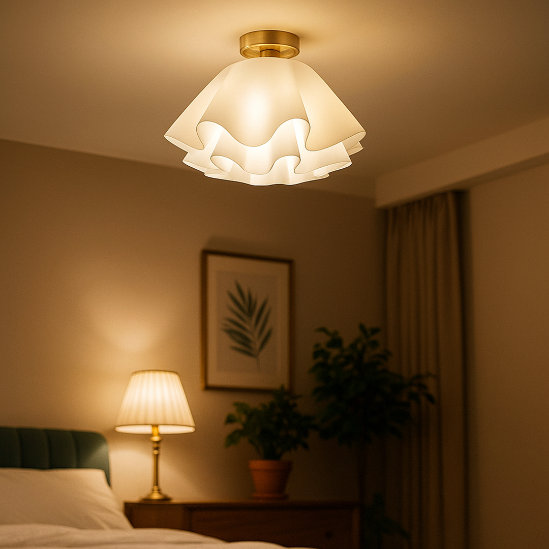 Nowoczesna Biała Lampa Sufitowa | Nowoczesne Wnętrze