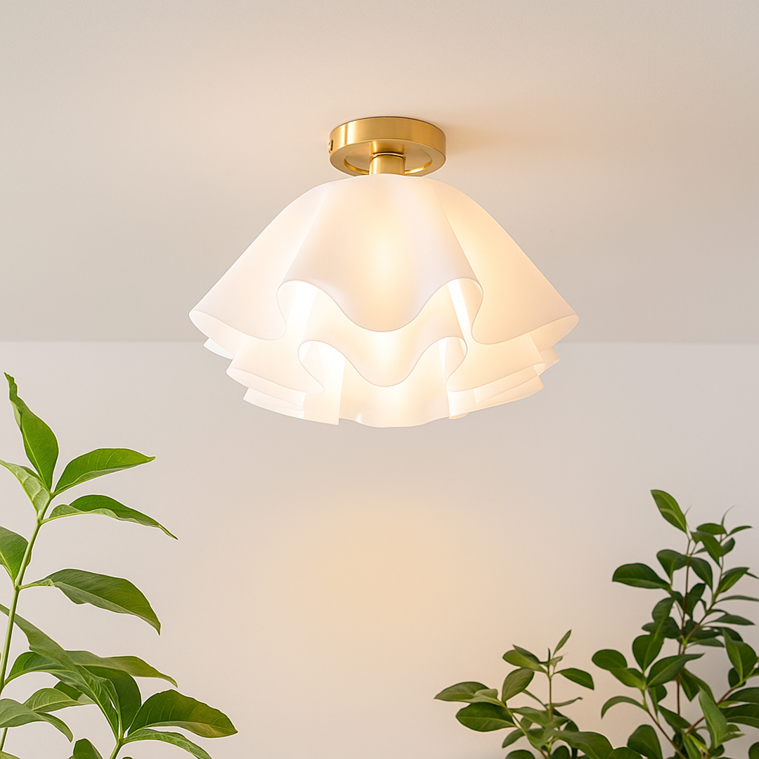 Nowoczesna Biała Lampa Sufitowa | Nowoczesne Wnętrze