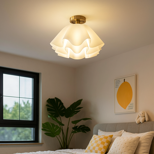 Nowoczesna Biała Lampa Sufitowa | Nowoczesne Wnętrze