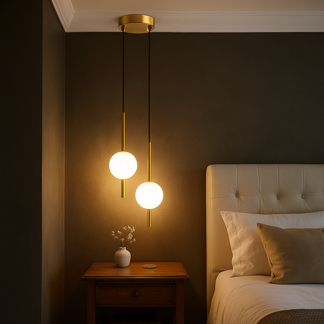 Nowoczesna Lampa Wisząca | Sypialnia