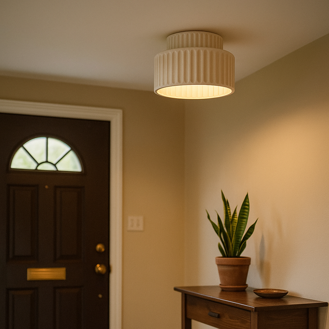 Nowoczesna Lampa Wisząca W Kolorze Kremowym | Stylowa