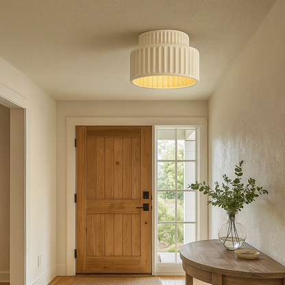 Nowoczesna Lampa Wisząca W Kolorze Kremowym | Stylowa