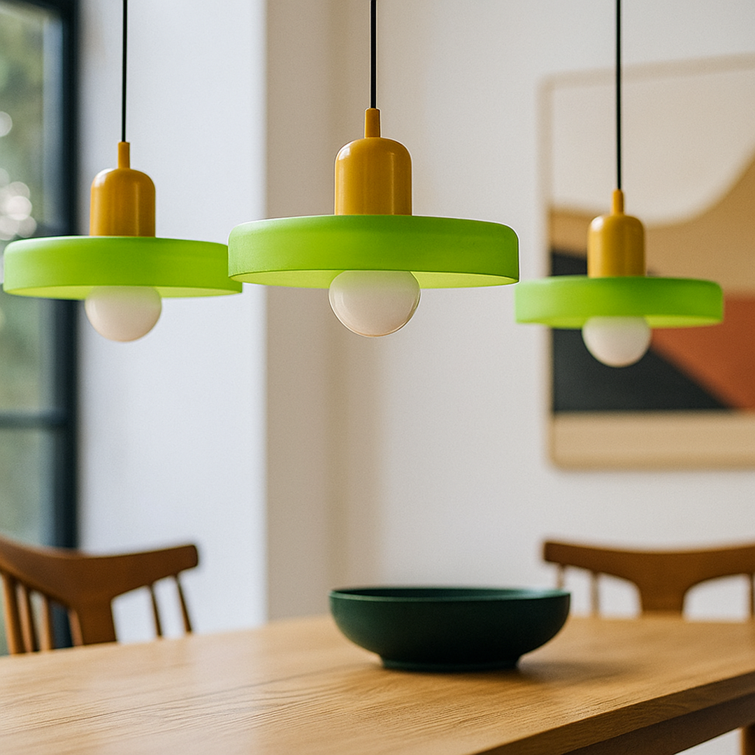 Nowoczesna Lampa Wisząca z 3 Szklanymi Kloszami | Skandynawski Design