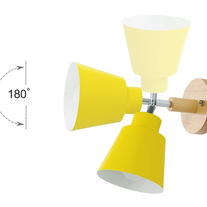 Nowoczesna Obracana Lampa Ścienna | Z Bloczkami
