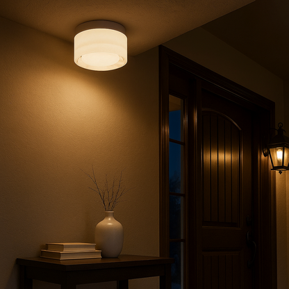 Nowoczesna Okrągła Lampa Sufitowa | Natynkowa