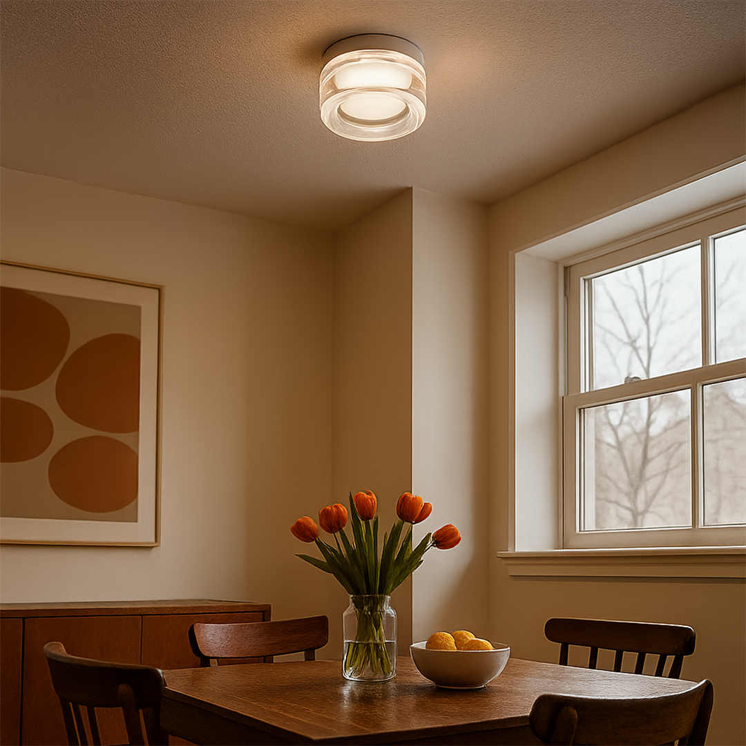 Nowoczesna Okrągła Lampa Sufitowa | Natynkowa