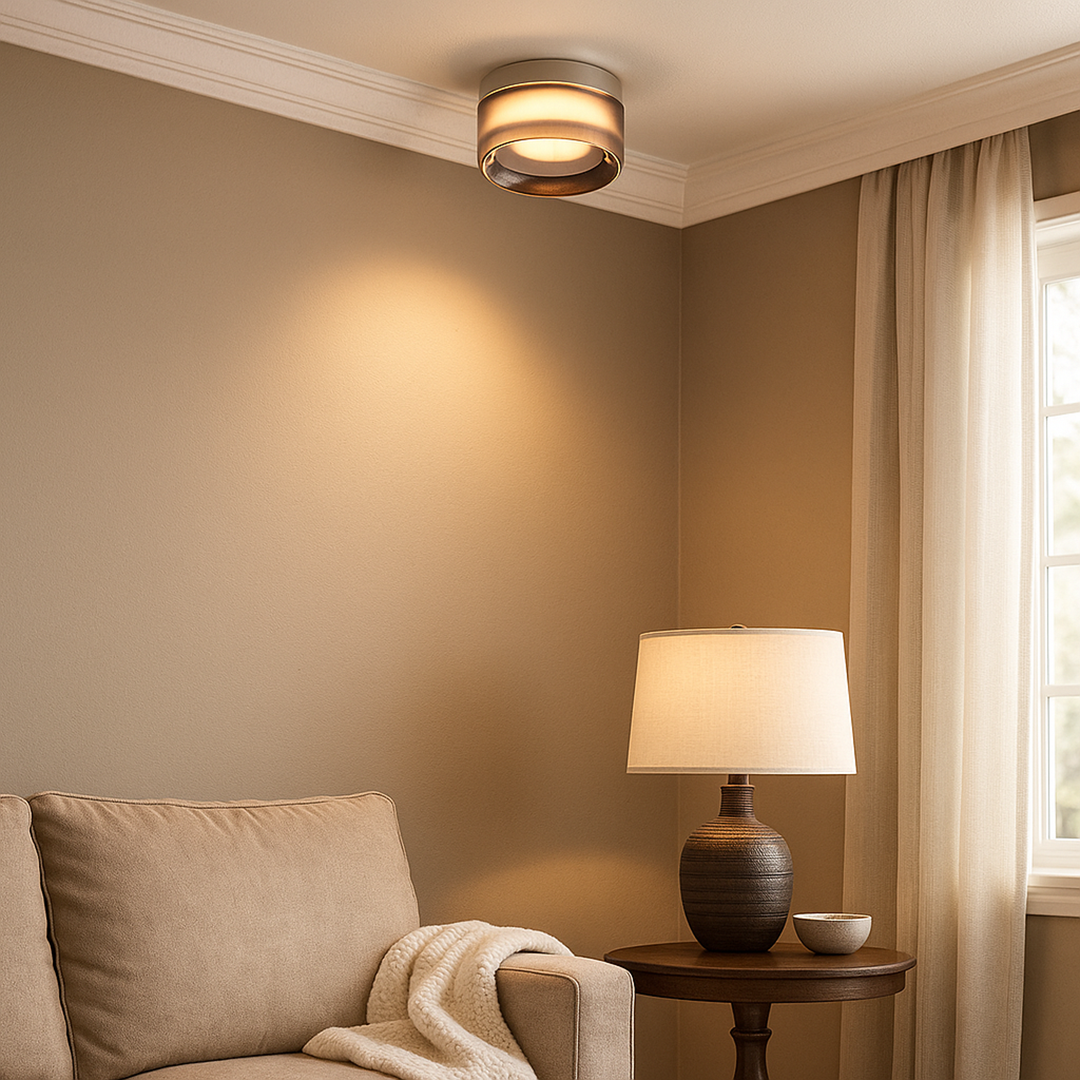 Nowoczesna Okrągła Lampa Sufitowa | Natynkowa