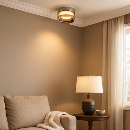 Nowoczesna Okrągła Lampa Sufitowa | Natynkowa