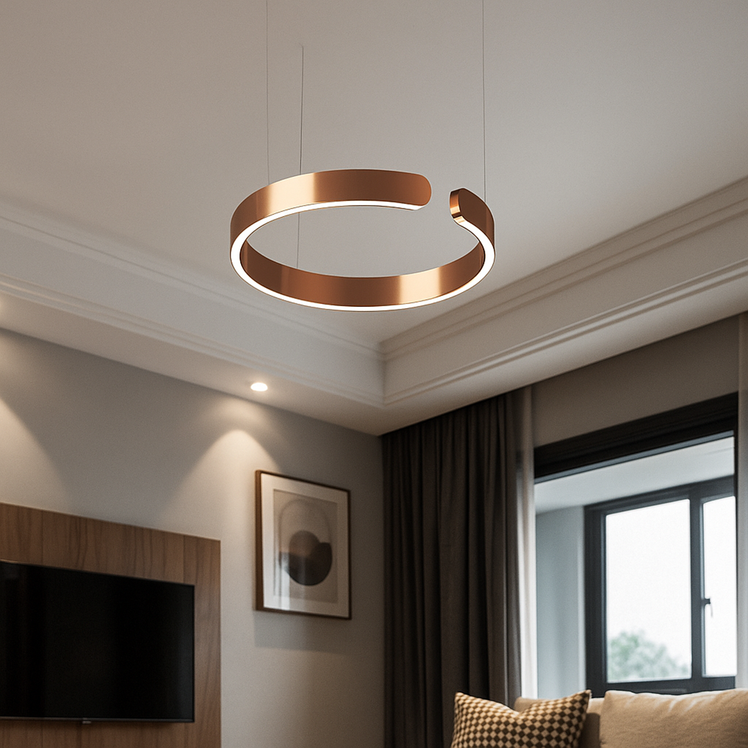 Nowoczesna Okrągła Lampa Wisząca | Oświetlenie LED