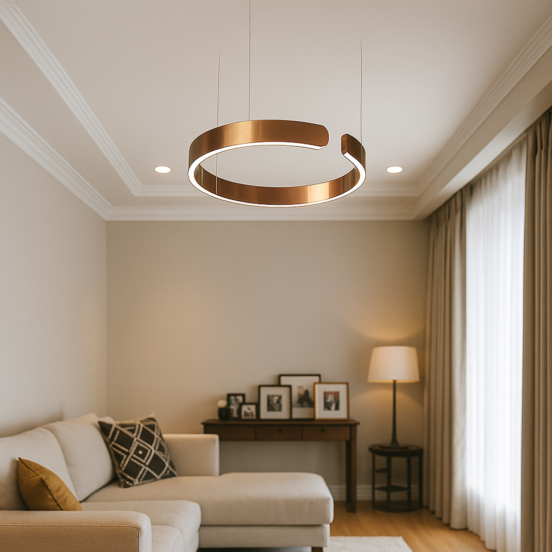 Nowoczesna Okrągła Lampa Wisząca | Oświetlenie LED